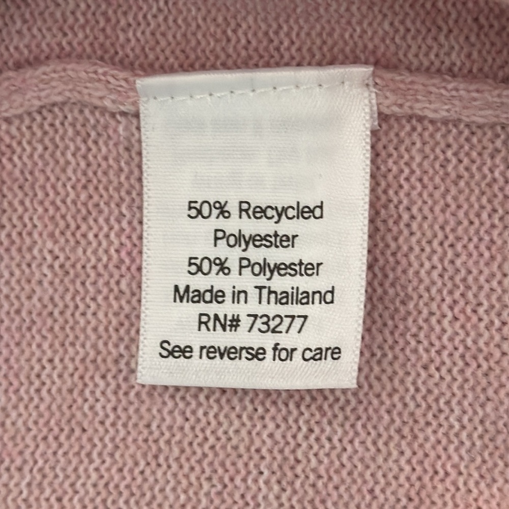 Croft & Barrow L pink Heather cardigan - Picture 3 of 5
